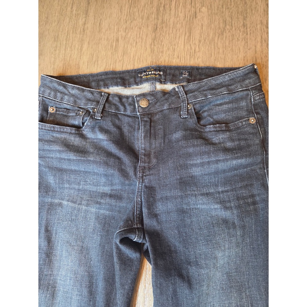 Lucky Brand Womens Jeans Ankle Dark Wash Size 10 30 Straight Leg Denim - Picture 3 of 7